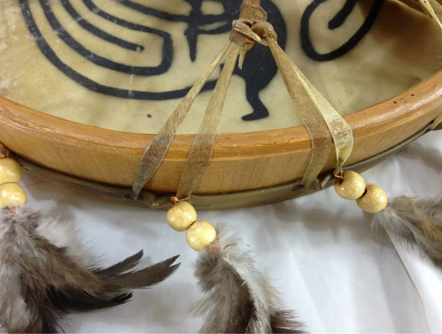 12" to 18" Handmade Shaman Frame Drum - Goat Skin