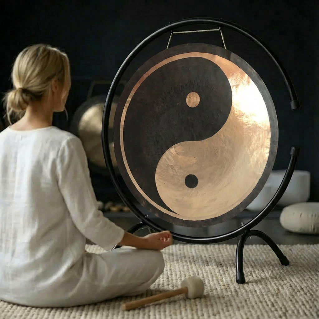 12 to 48 Inch Yin Yang Wind Gong for Sound Healing