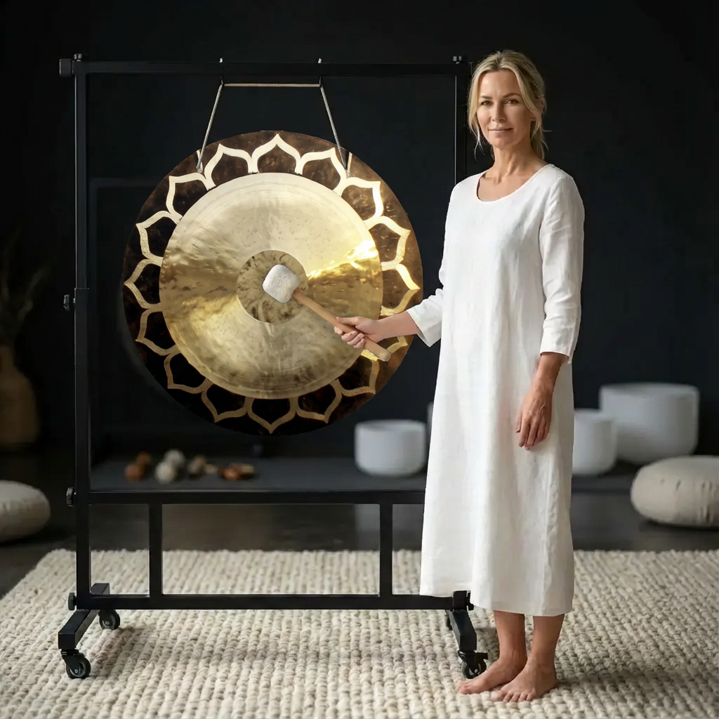 14 to 48 Inch Flower Lotus Wind Gong Instrument