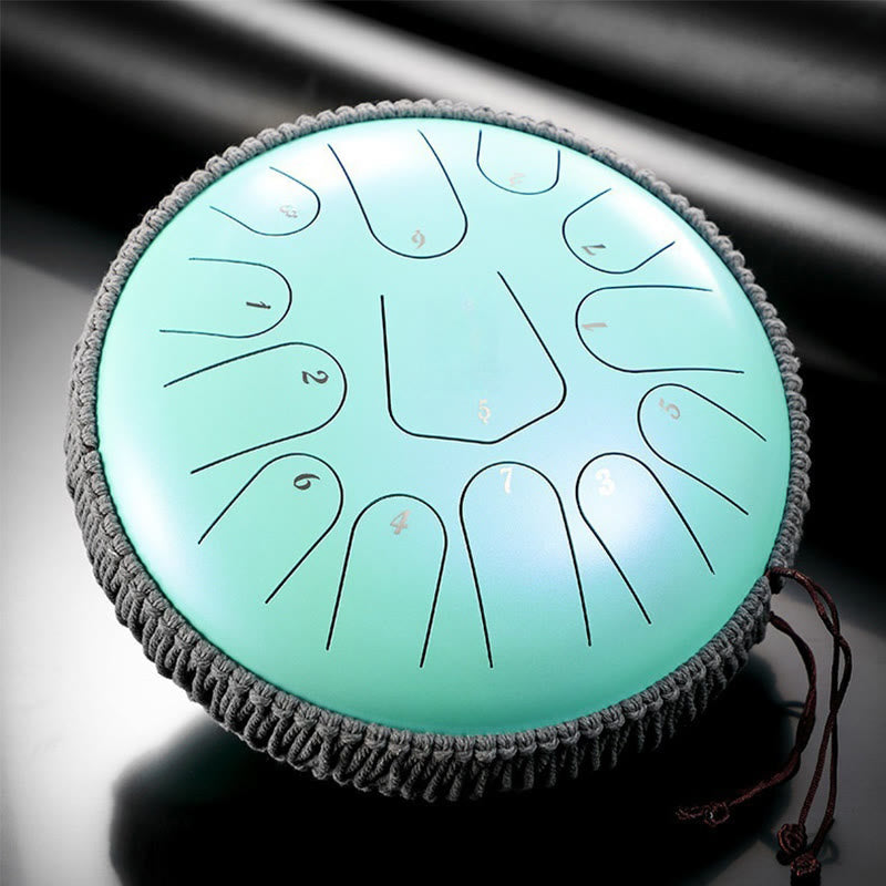 12 Inch C Major Steel Tongue Drum 13 Note Meditation Sound Healing Kit
