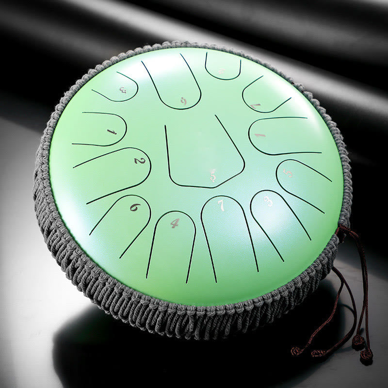 12 Inch C Major Steel Tongue Drum 13 Note Meditation Sound Healing Kit