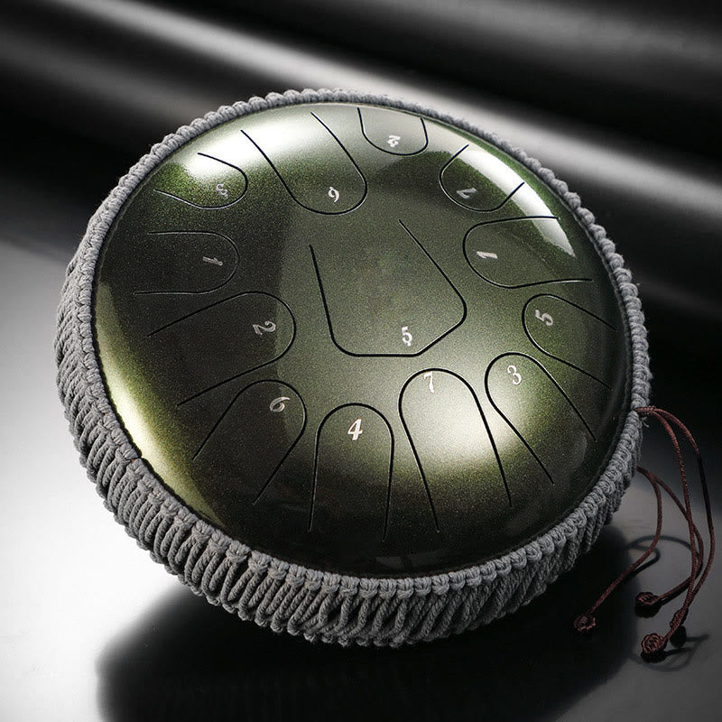 12 Inch C Major Steel Tongue Drum 13 Note Meditation Sound Healing Kit