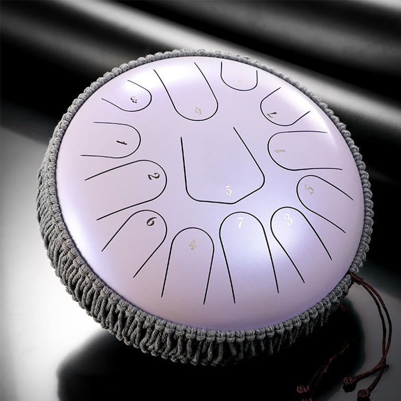 12 Inch C Major Steel Tongue Drum 13 Note Meditation Sound Healing Kit