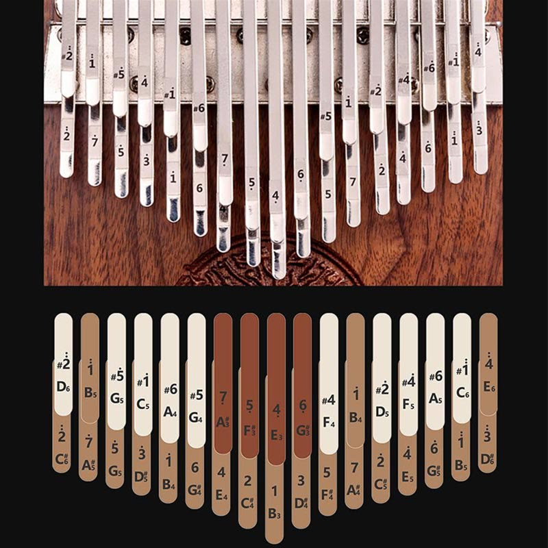 34 Key Kalimba with Tree of Life Black Walnut Design