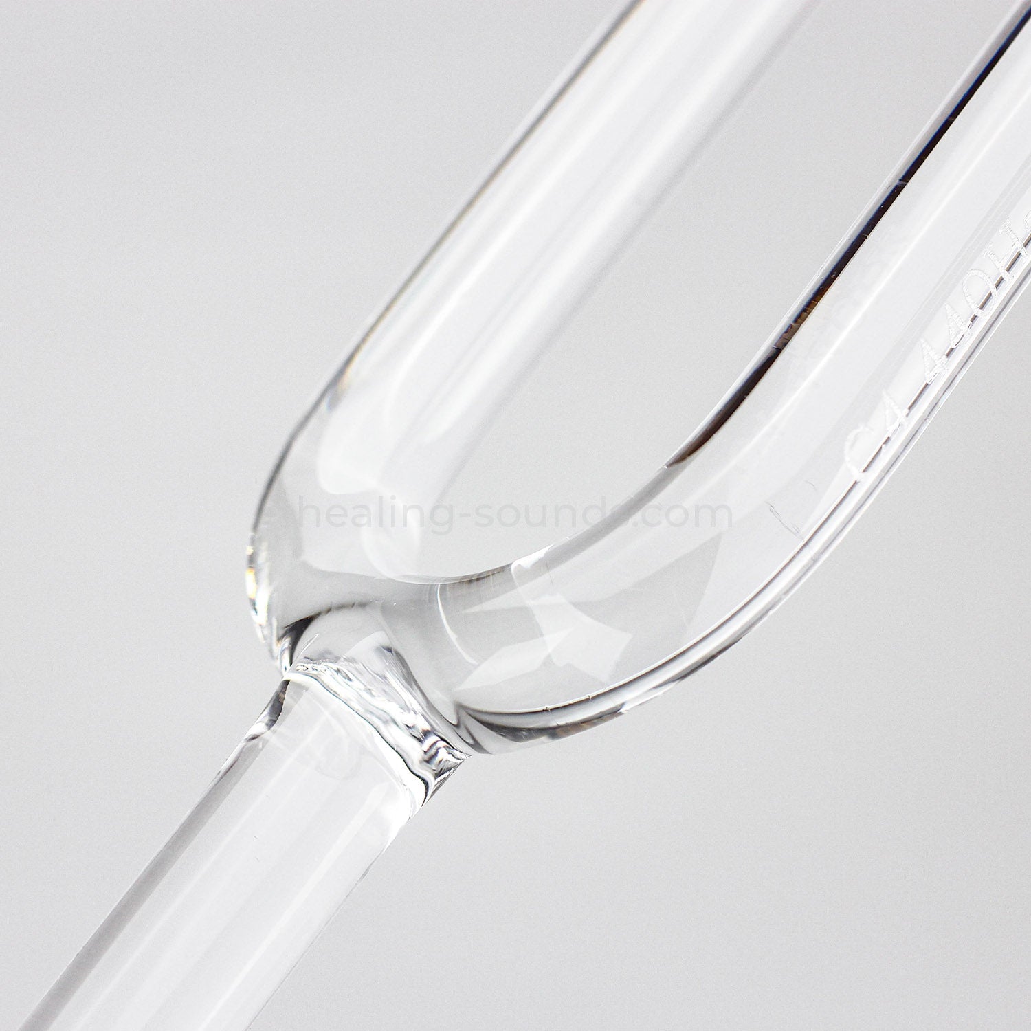 432 Hz Clear Crystal Tuning Fork for Healing