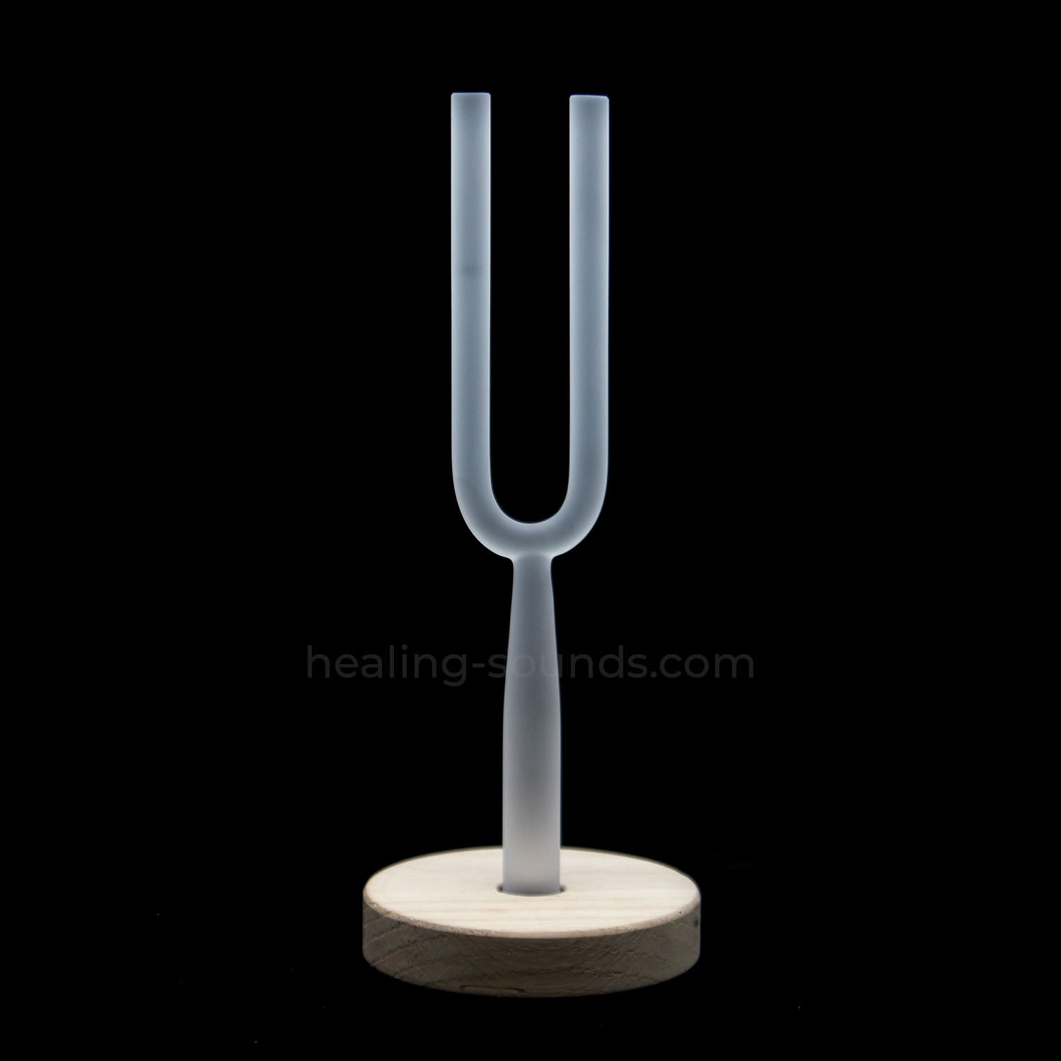 432 Hz Frosted Crystal Tuning Fork Set with Case - 8pc - 10 mm/20 mm