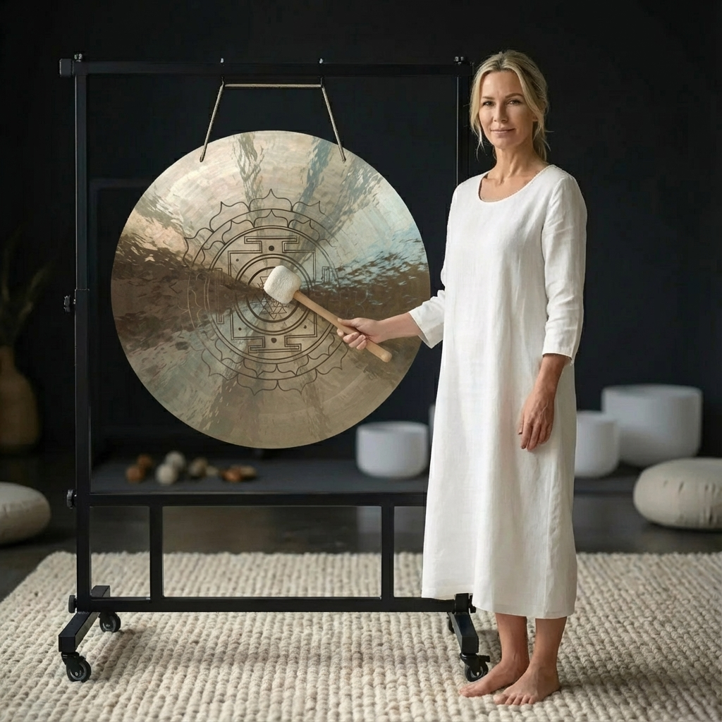 6 to 52 Inch Sri Yantra Wind Gong for Meditation