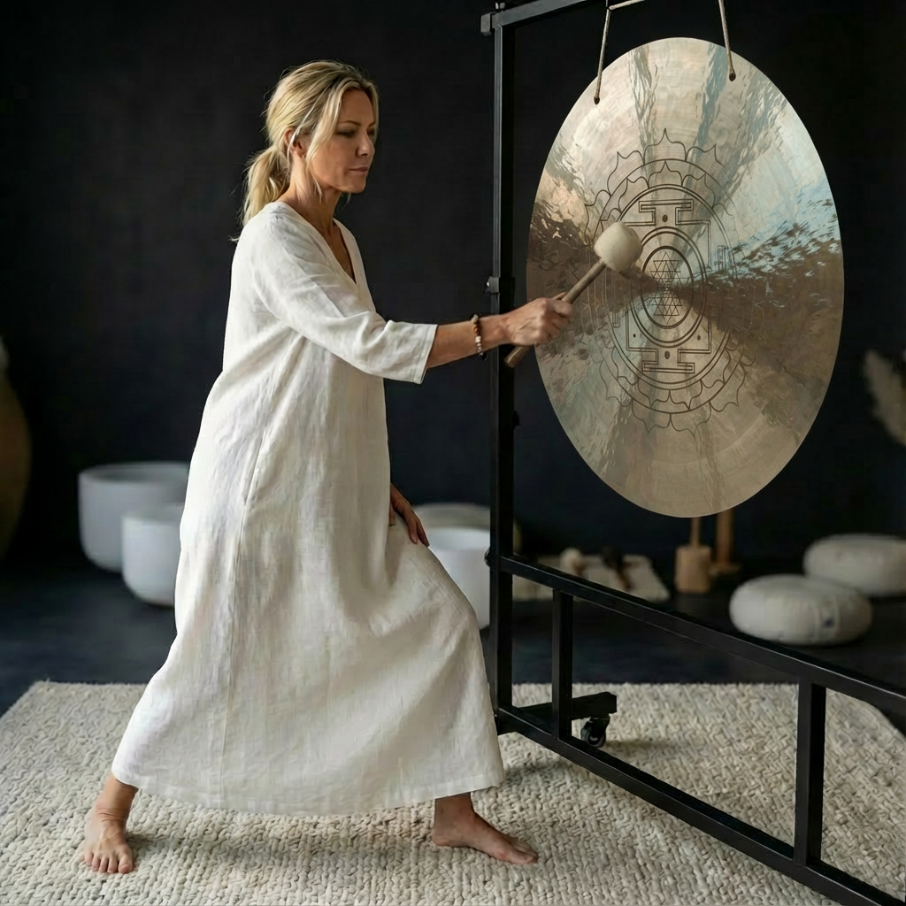 6 to 52 Inch Sri Yantra Wind Gong for Meditation