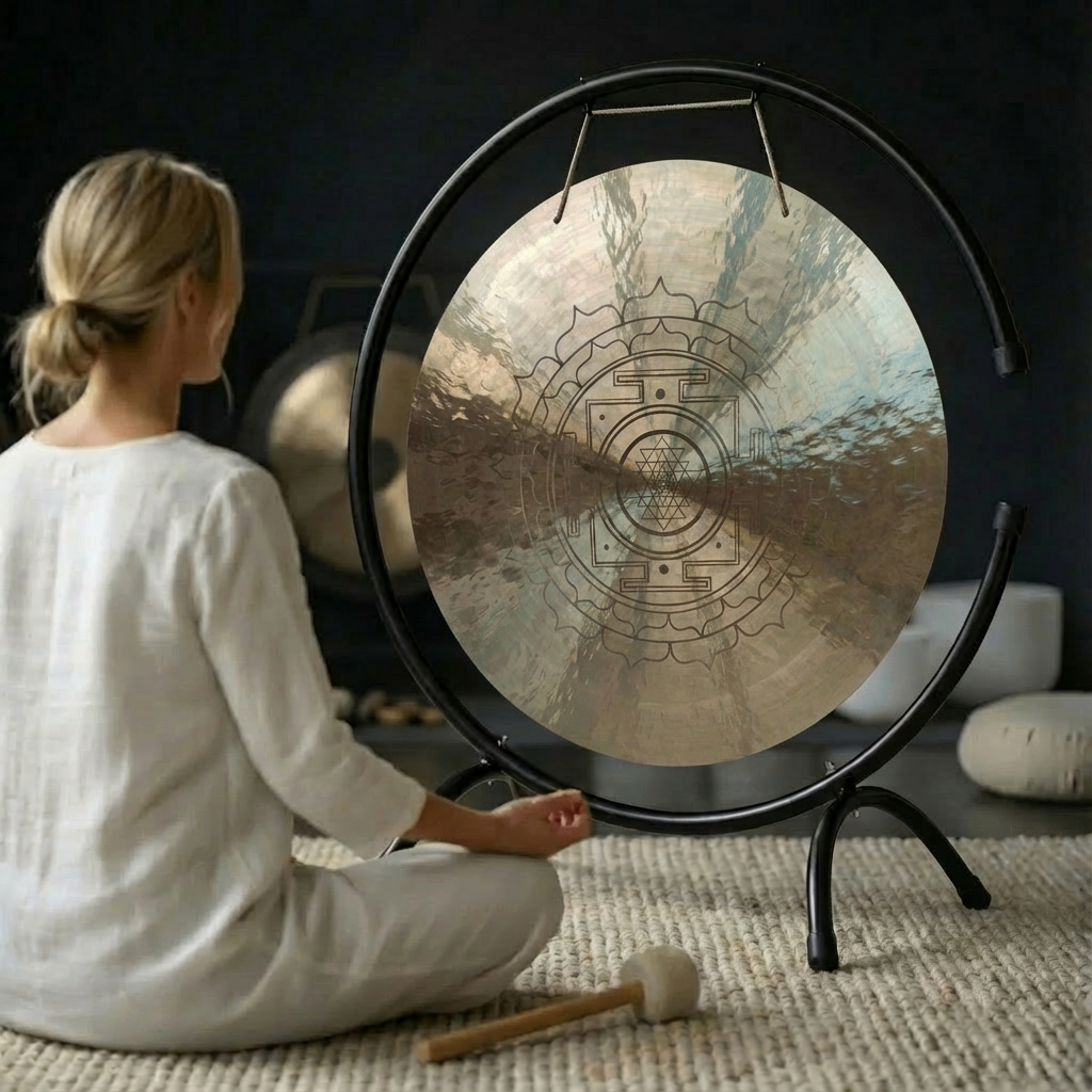 6 to 52 Inch Sri Yantra Wind Gong for Meditation