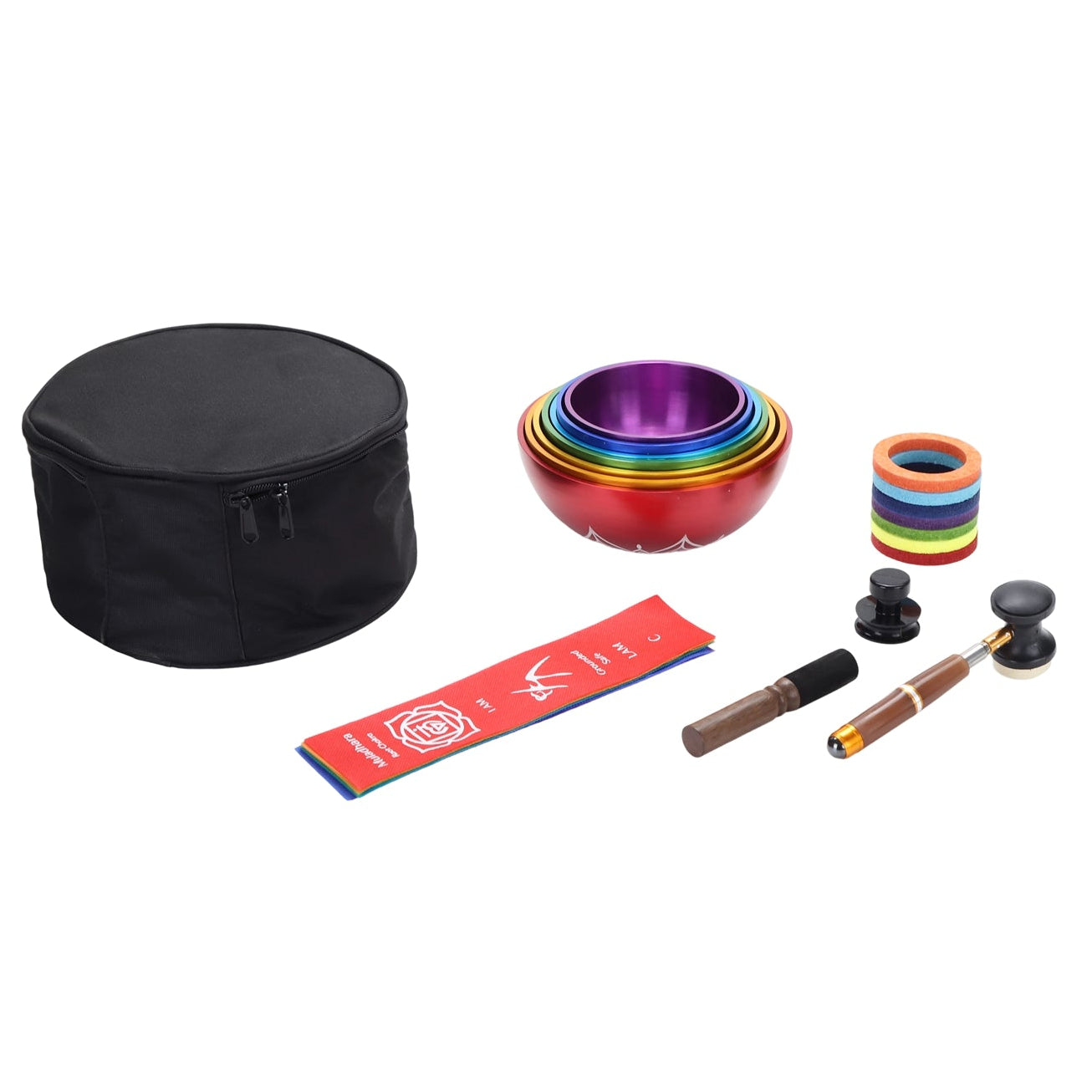 Solfeggio Chakra Tibetan Singing Bowl Set - 7 Pieces