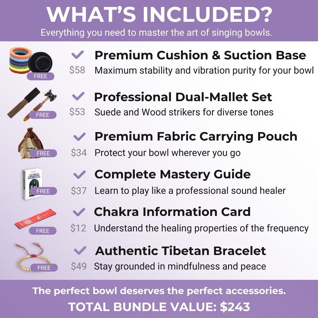 852 Hz Solfeggio Tibetan Singing Bowl - Third Eye Chakra - A Note