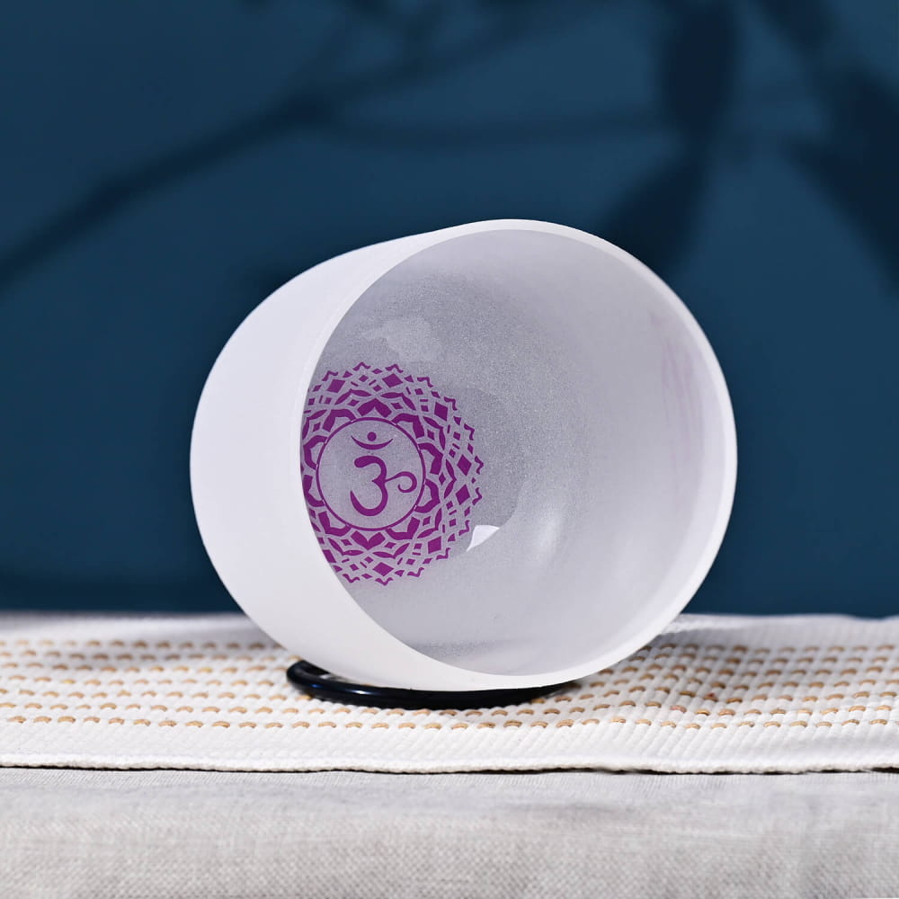 Buy Crystal Singing Bowl for Crown Chakra B Note