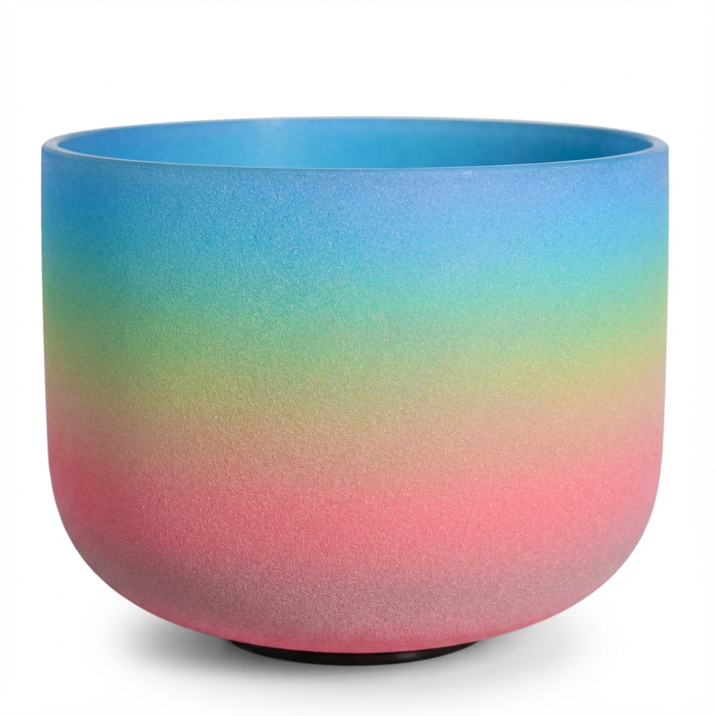Crystal Singing Bowl G Note Rainbow - Throat Chakra