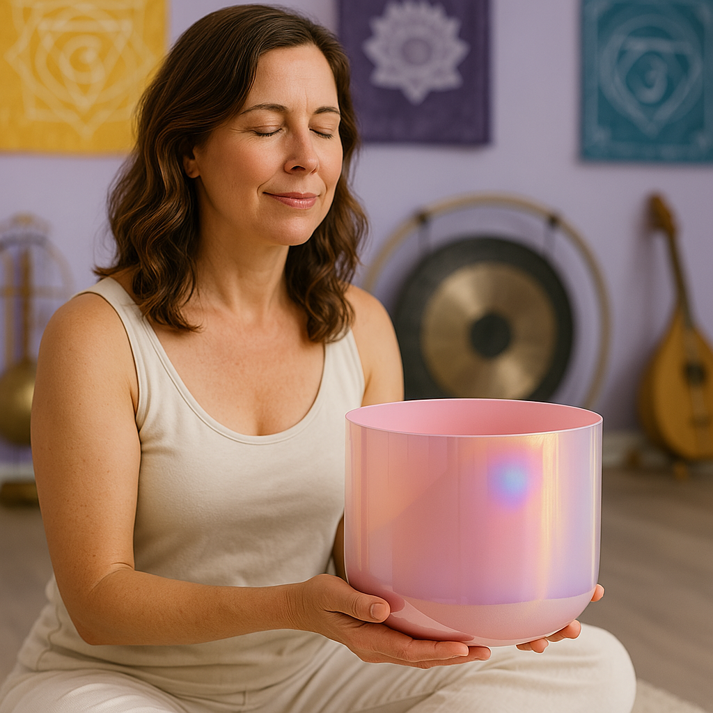 Crystal Singing Bowl Rosette Nebula Spiritual Meditation