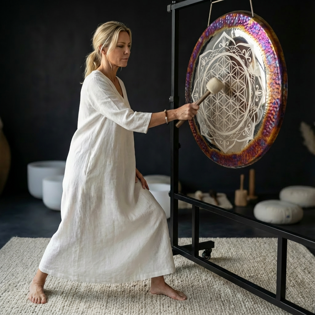 Flower of Life Chau Gong Instrument for Meditation