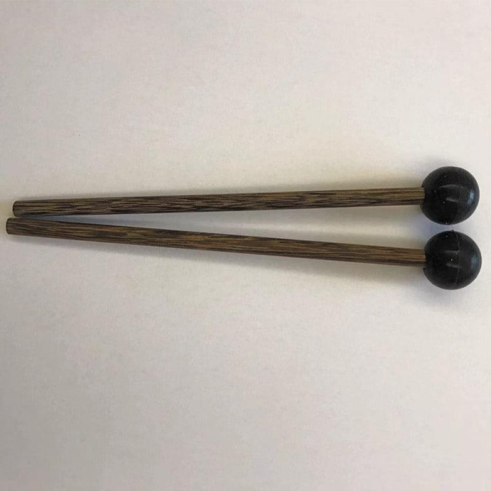 Premium Wooden Drumsticks with Black Spherical Heads for Steel Tongue Drums