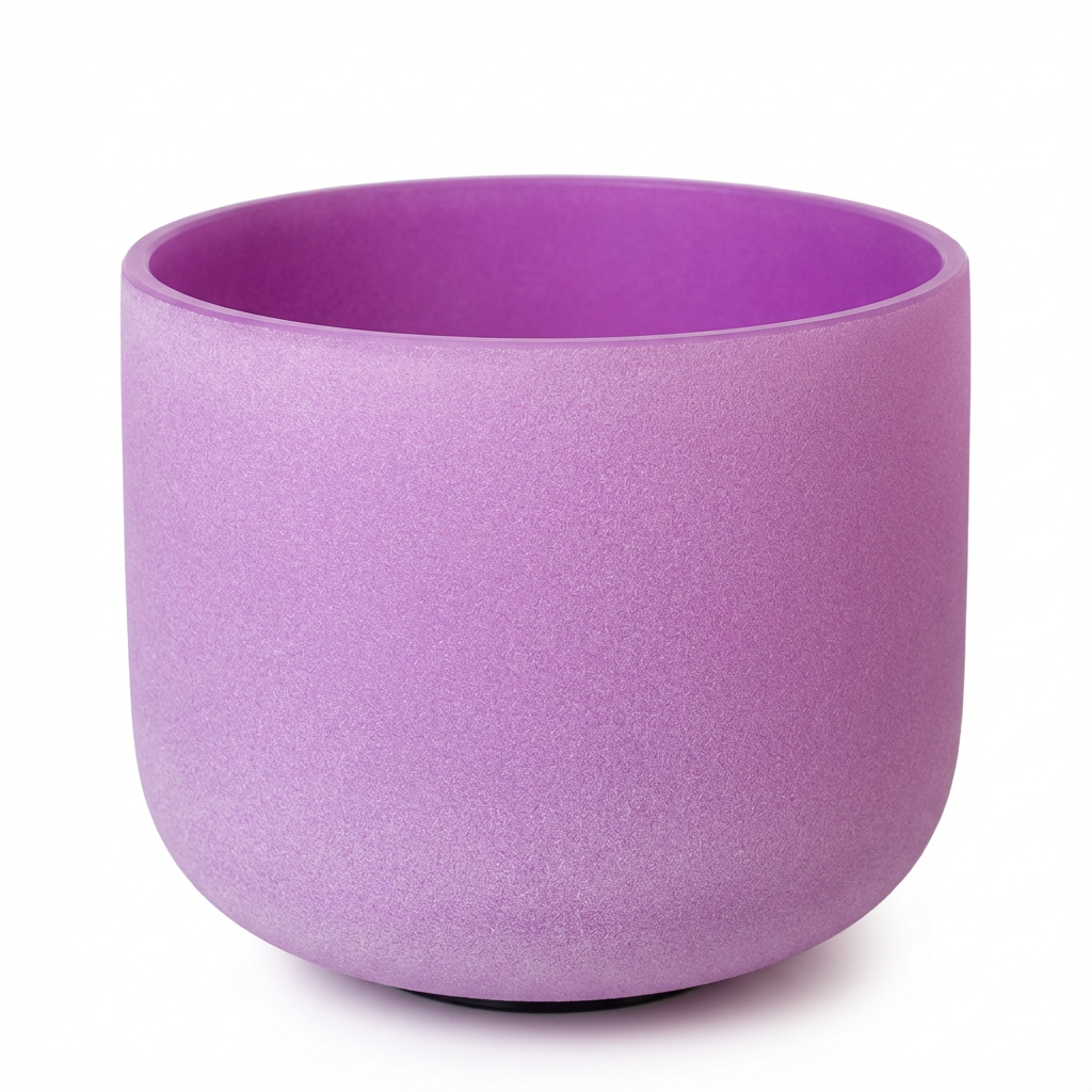 Purple B Note Crown Chakra Crystal Singing Bowl