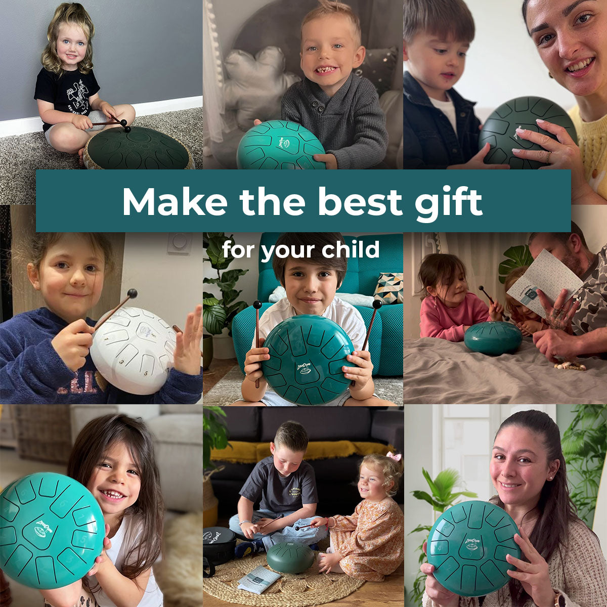 11-Note 8 Inch Steel Tongue Drum - G Major