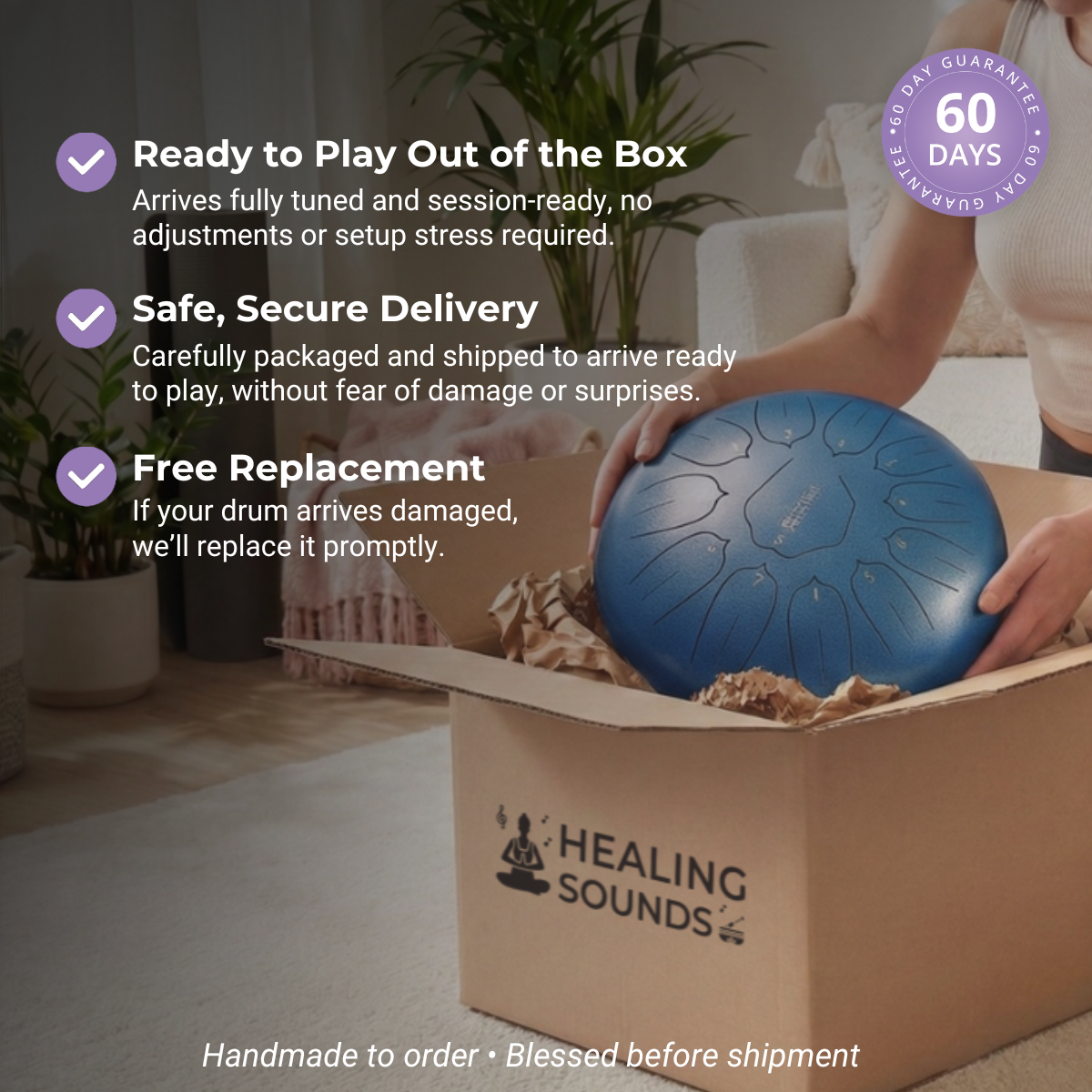 10-Inch Alloy Steel Tongue Drum, 11 Notes C Key - Triangle Style