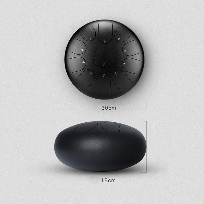 11-Note 8 Inch Steel Tongue Drum for Meditation & Mindfulness