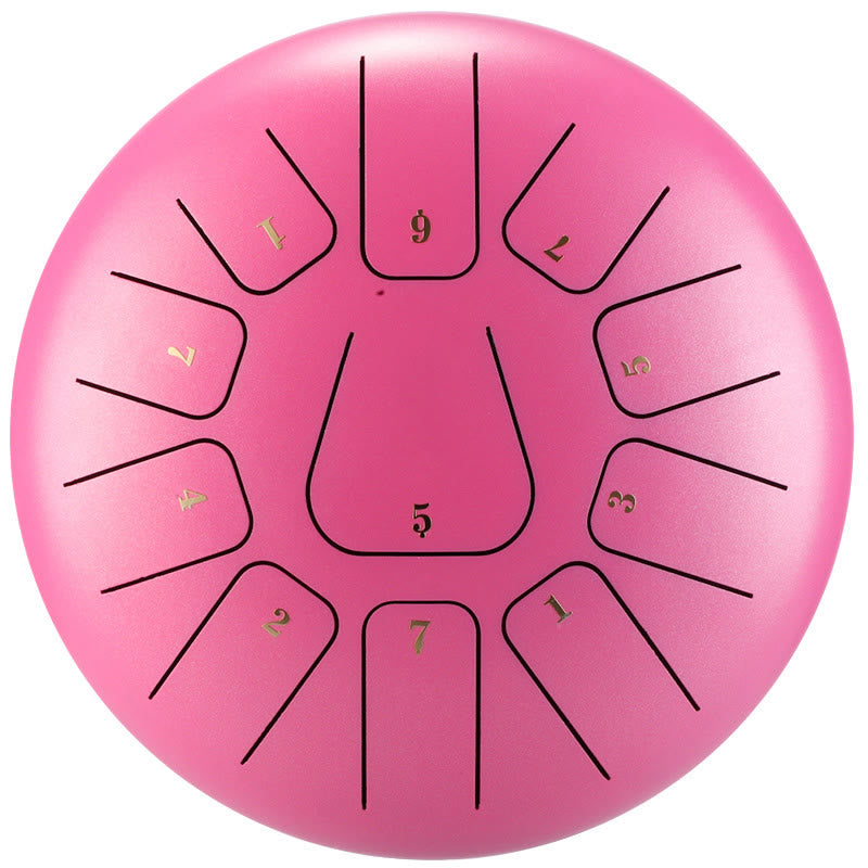11-Note 8 Inch Steel Tongue Drum for Meditation & Mindfulness