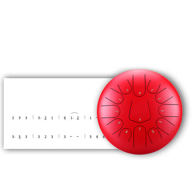 11-Note 8 Inch Steel Tongue Drum for Meditation & Mindfulness