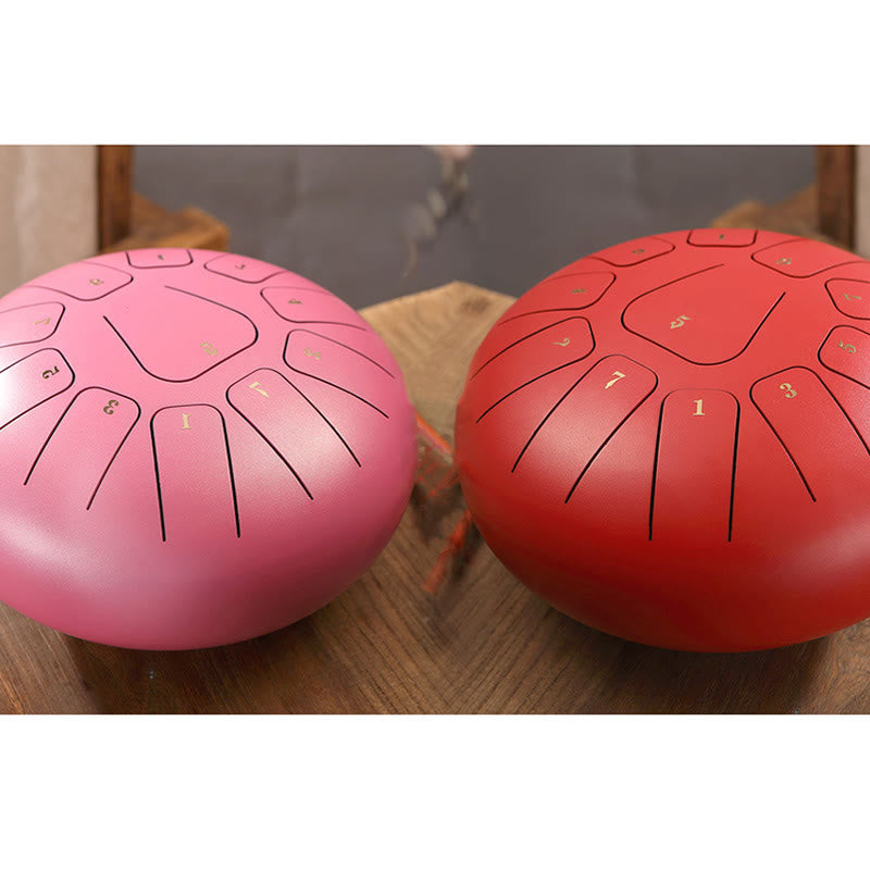 11-Note 8 Inch Steel Tongue Drum for Meditation & Mindfulness