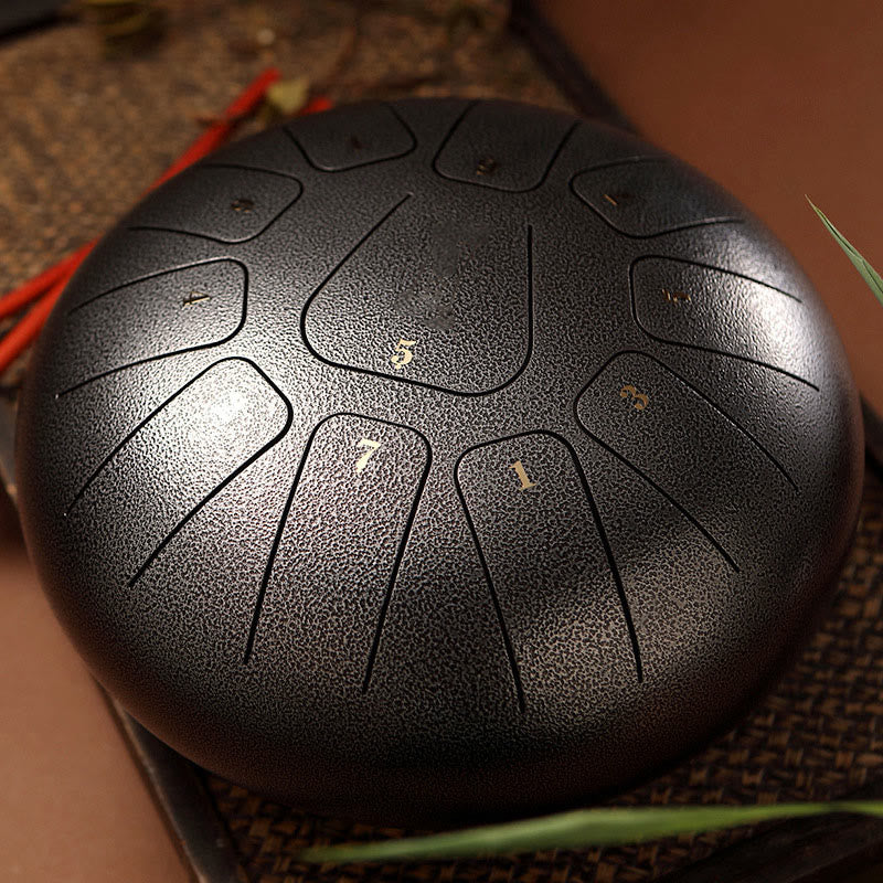 11-Note 8 Inch Steel Tongue Drum for Meditation & Mindfulness