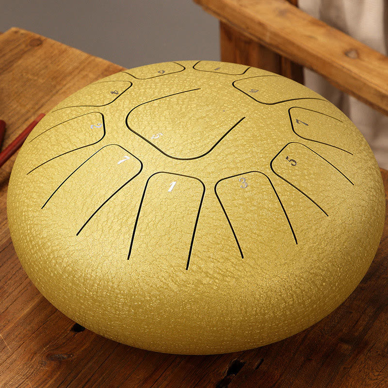 11-Note 8 Inch Steel Tongue Drum for Meditation & Mindfulness
