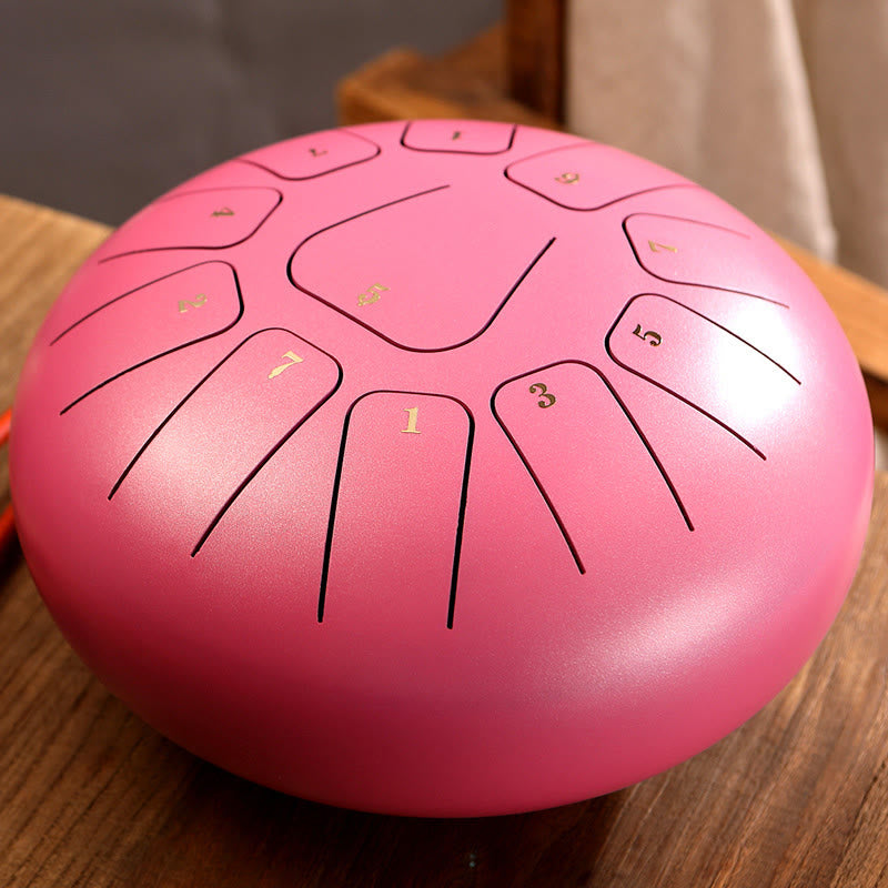 11-Note 8 Inch Steel Tongue Drum for Meditation & Mindfulness