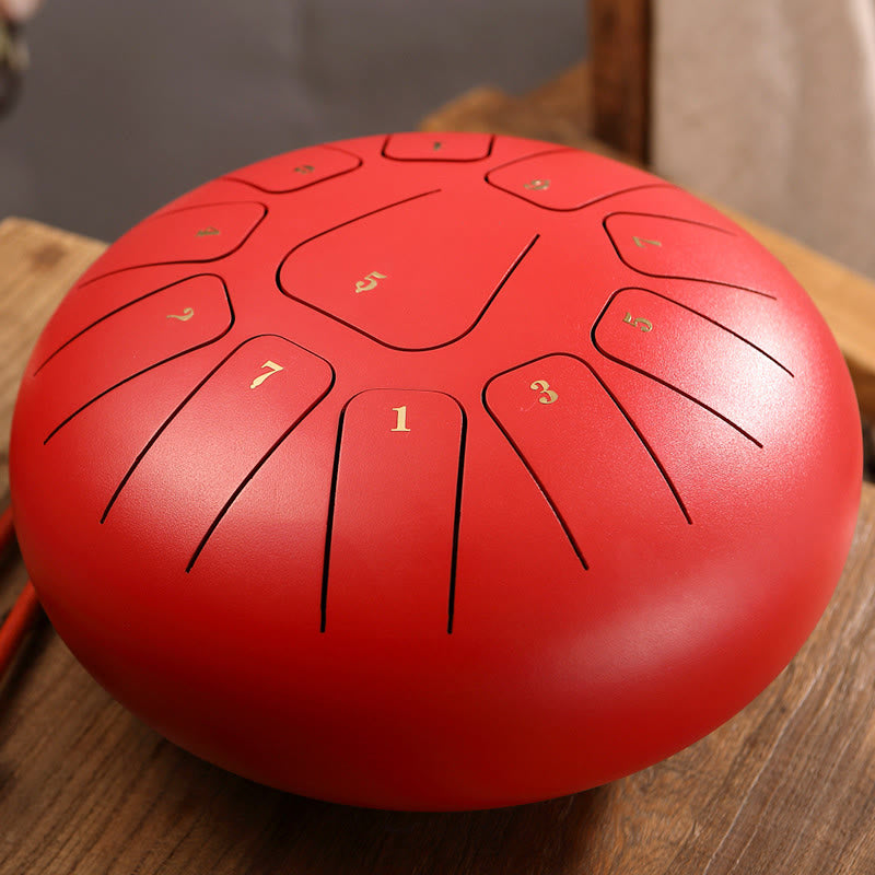 11-Note 8 Inch Steel Tongue Drum for Meditation & Mindfulness