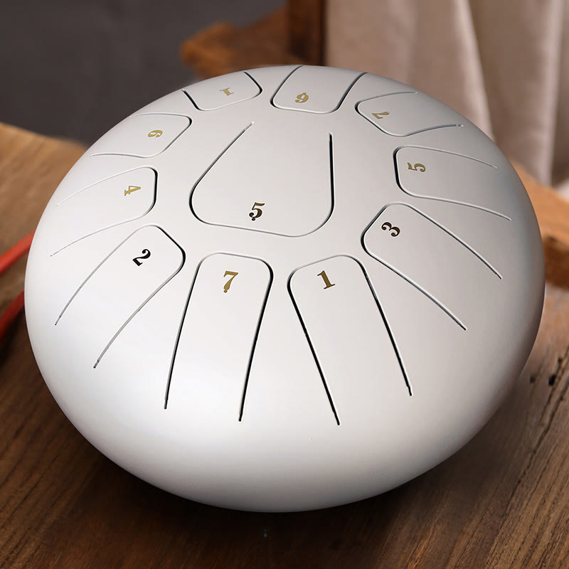 11-Note 8 Inch Steel Tongue Drum for Meditation & Mindfulness