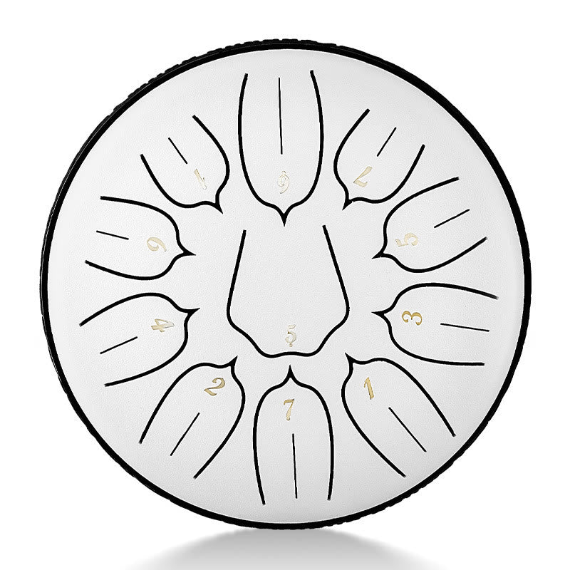 11 Note Steel Tongue Drum 6 Inch Meditation Lotus Kit
