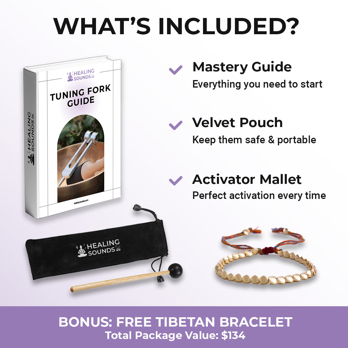 12 Mineral Nutrients Tuning Fork Set for Healing Therapy - What's Included