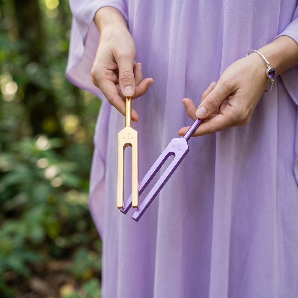 12pc Song of the Spine Biofield Tuning Fork Set - Lifestyle