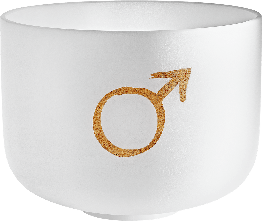 144.72 Hz Mars Warrior - 12 inch Planetary Crystal Singing Bowl