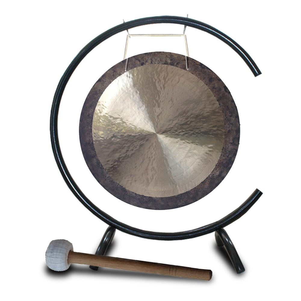 16 Inch Wind Gong with C-Type Stand and Wooden Mallet for Meditation
