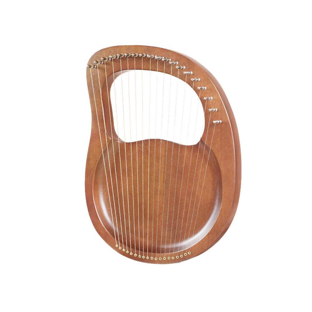 Wooden lyre harp with 16 strings, ideal instrument for beginners in music