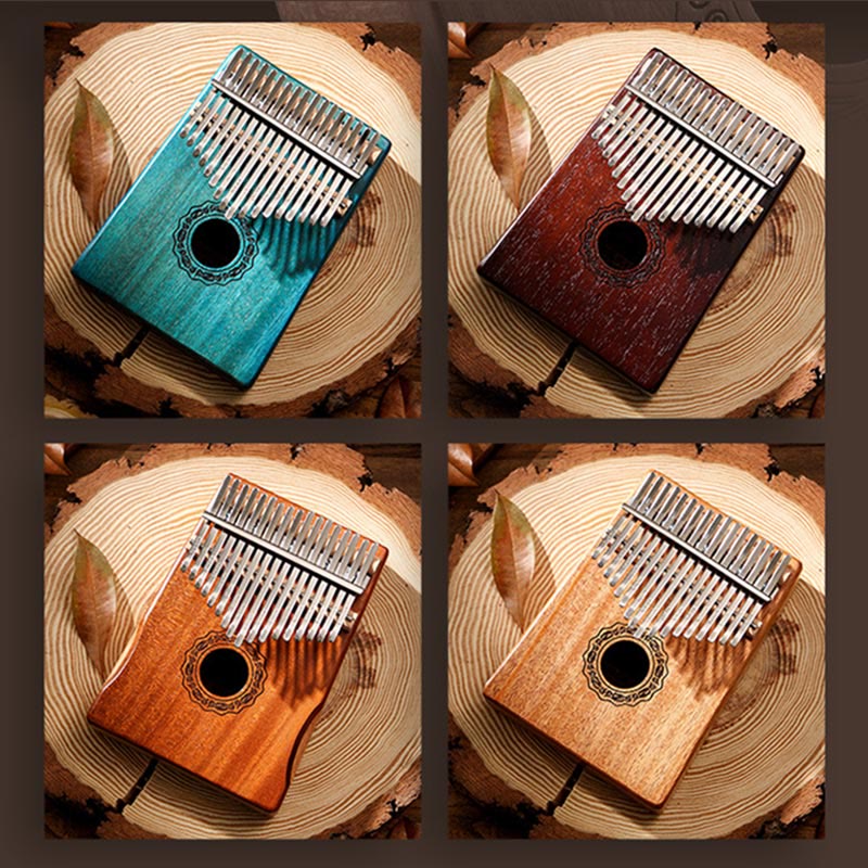 17 Key Mahogany Kalimba Meditation Thumb Piano