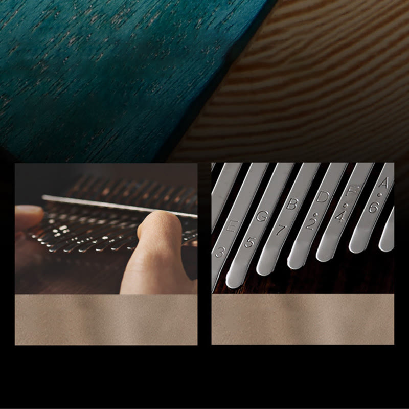 17 Key Mahogany Kalimba Meditation Thumb Piano