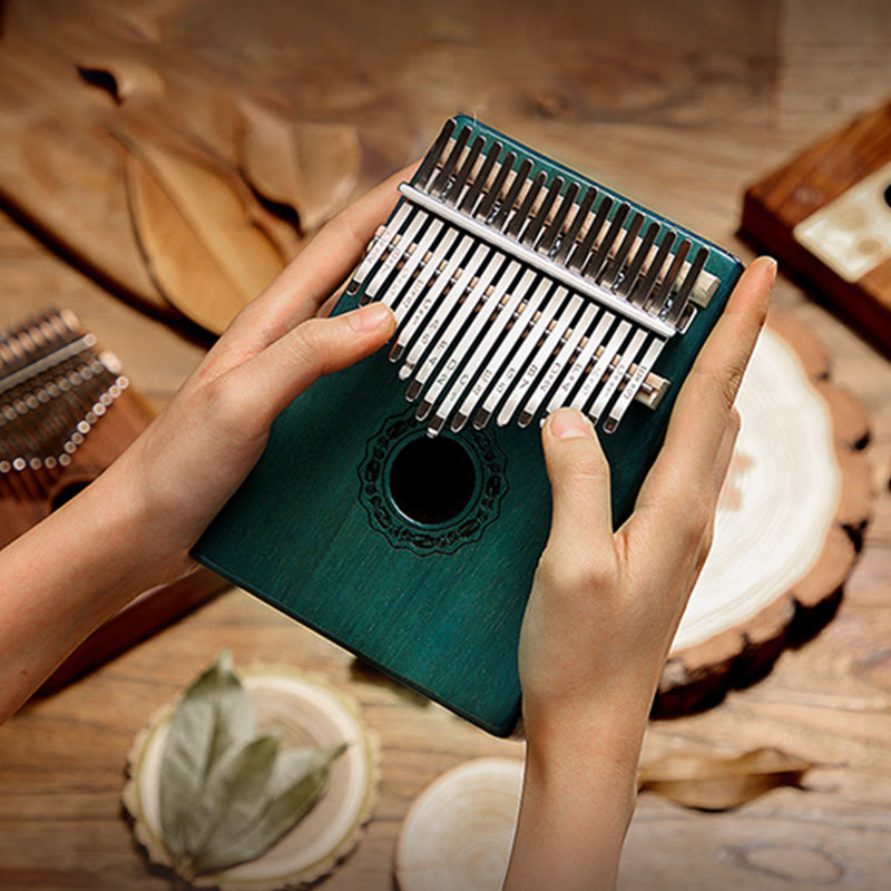 17 Key Mahogany Kalimba Meditation Thumb Piano