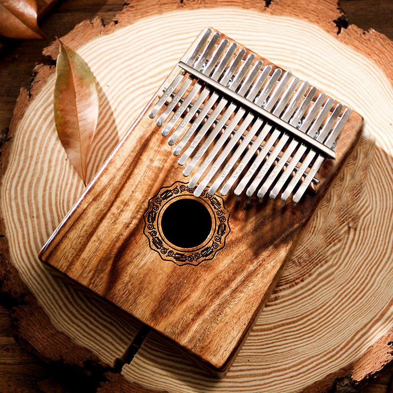 17 Key Mahogany Kalimba Meditation Thumb Piano