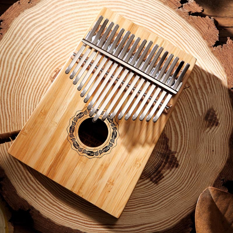 17 Key Mahogany Kalimba Meditation Thumb Piano