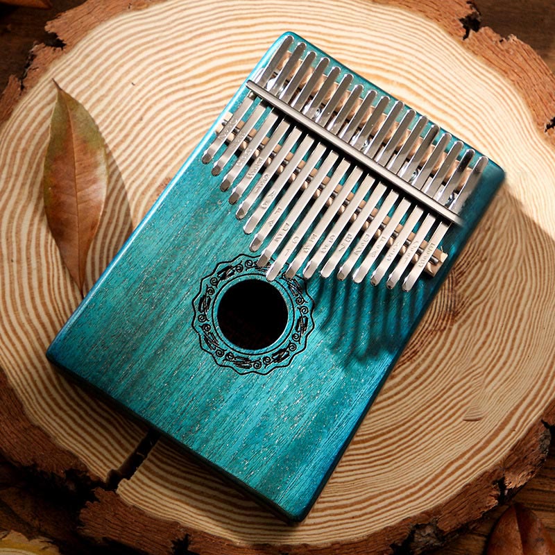 17 Key Mahogany Kalimba Meditation Thumb Piano