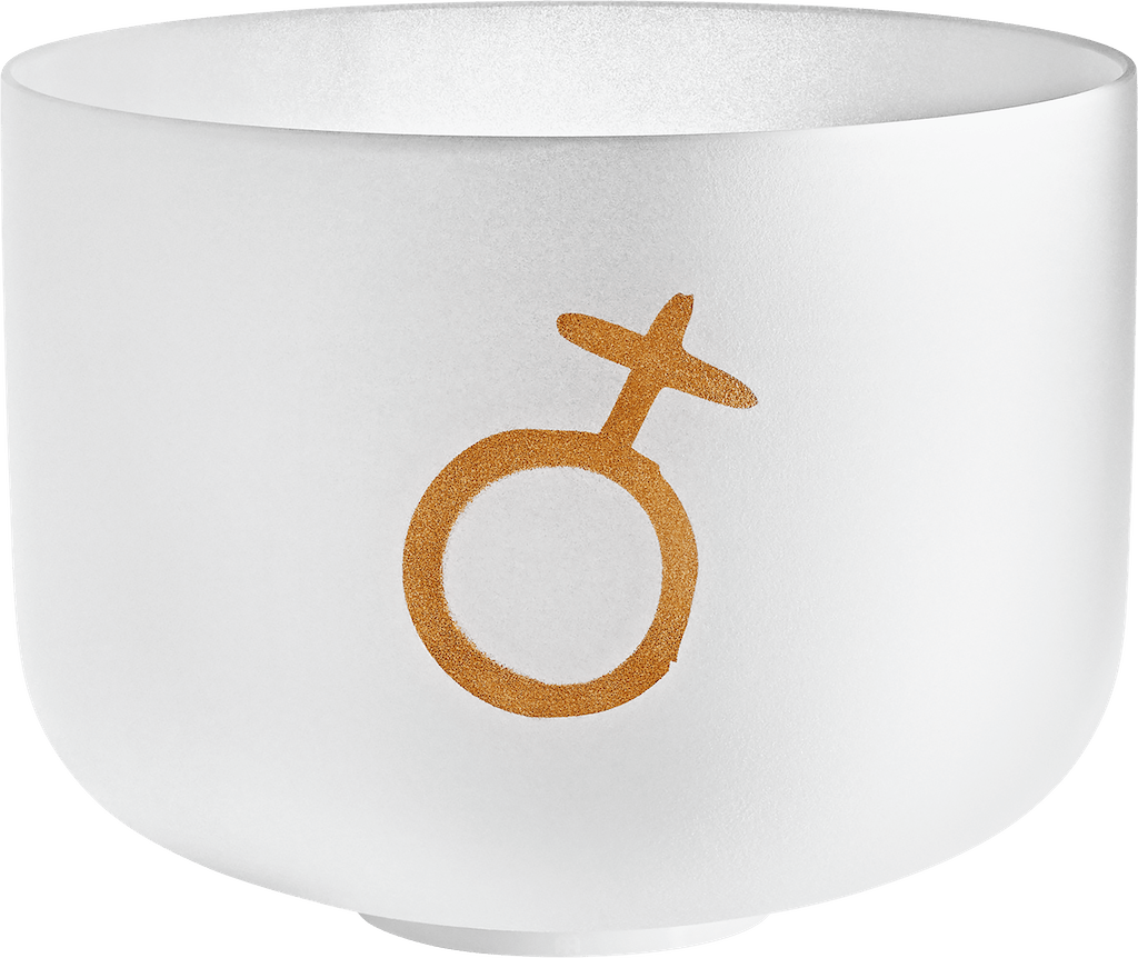 172.06 Hz Earth Platonic Year - 12 Inch Planetary Crystal Singing Bowl