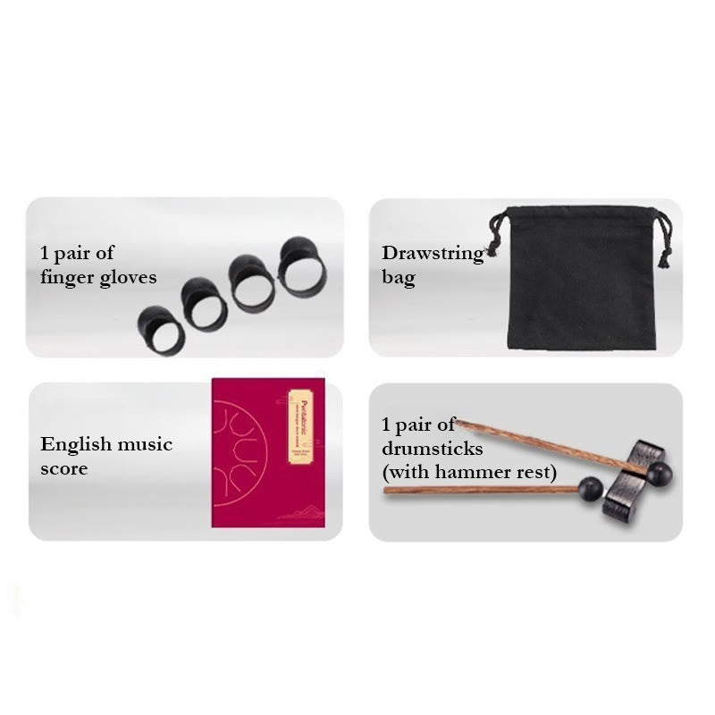 Steel Tongue Drum 6-Note Sound Healing Meditation 5.5 Inch