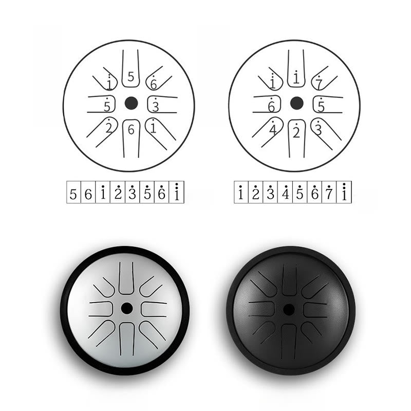 6 Inch Steel Tongue Drum for Meditation and Sound Healing