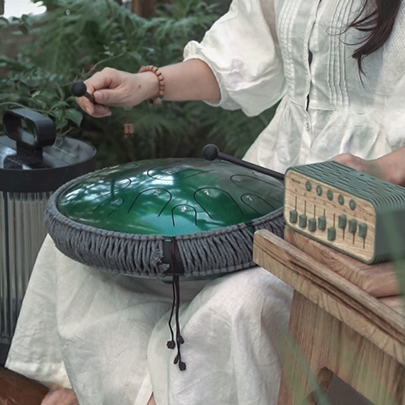 14-inch Steel Tongue Drum Meditation Kit for Mindfulness