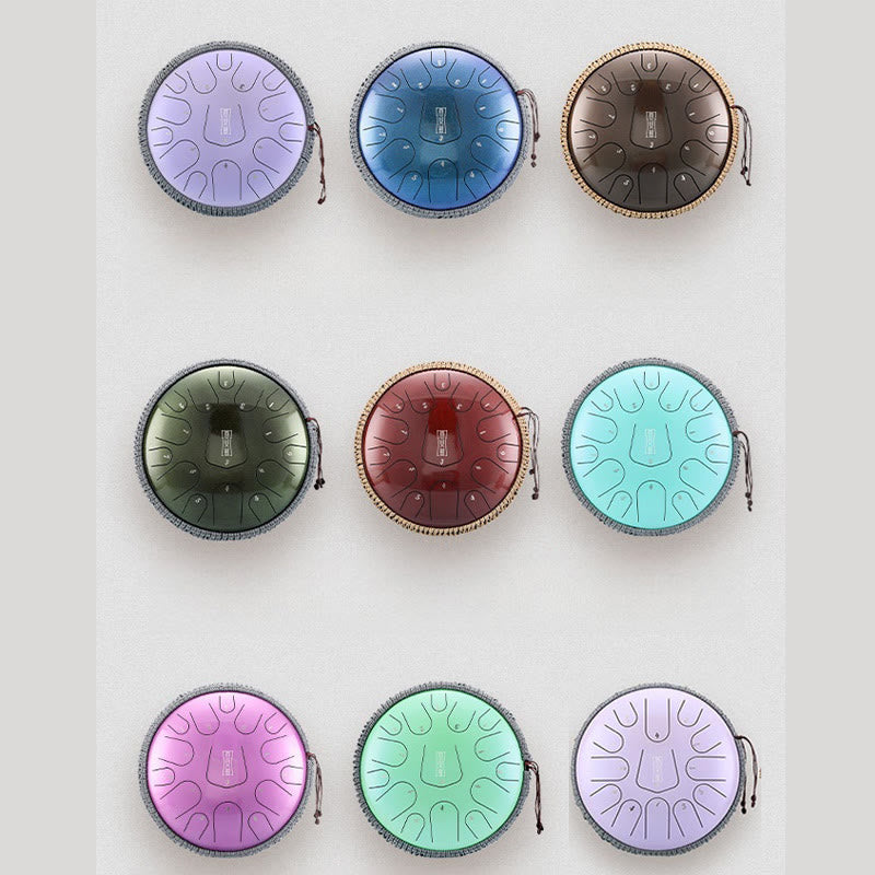 12 Inch Steel Tongue Drum 13 Note Meditation Sound Healing Kit