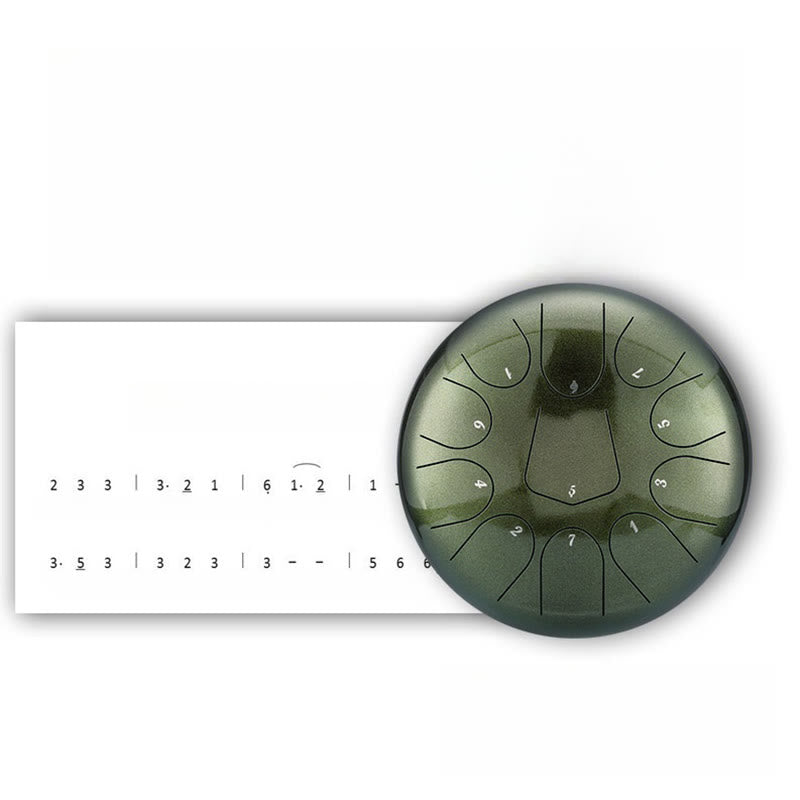 12 Inch Steel Tongue Drum 13 Note Meditation Sound Healing Kit